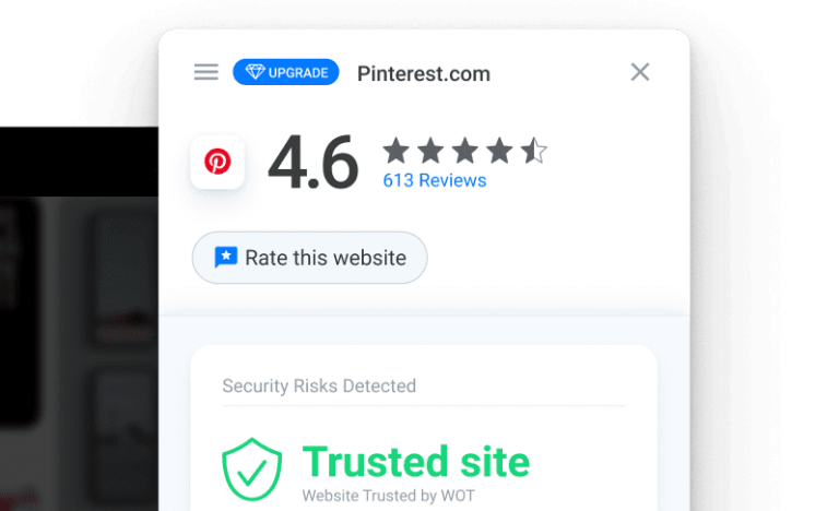 Rate how safe a website is