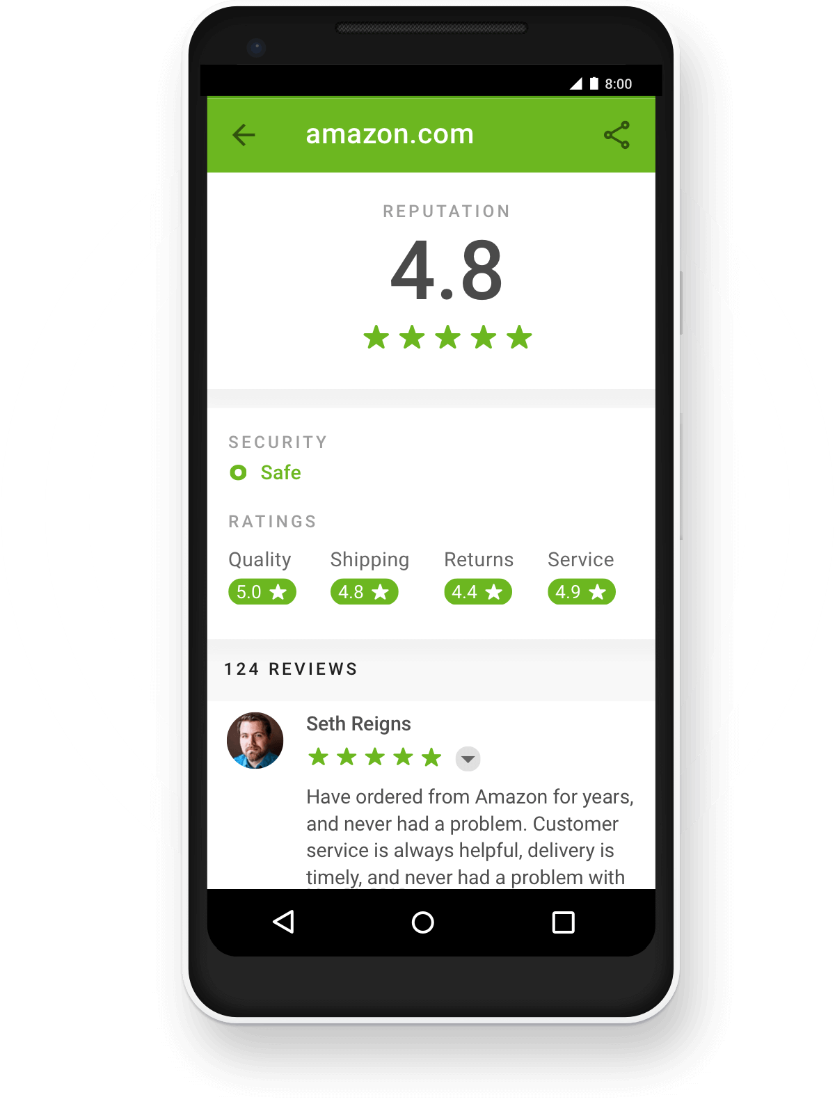 Mobile protected browsing with risk notification | Web of Trust
